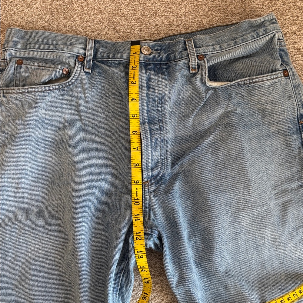 Agolde Riley High Rise Straight Crop Jeans - Picture 4 of 5